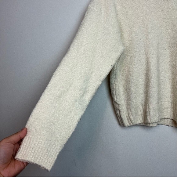 Everlane Cream Wool Blend Crewneck Sweater Size S Women - Picture 6 of 9